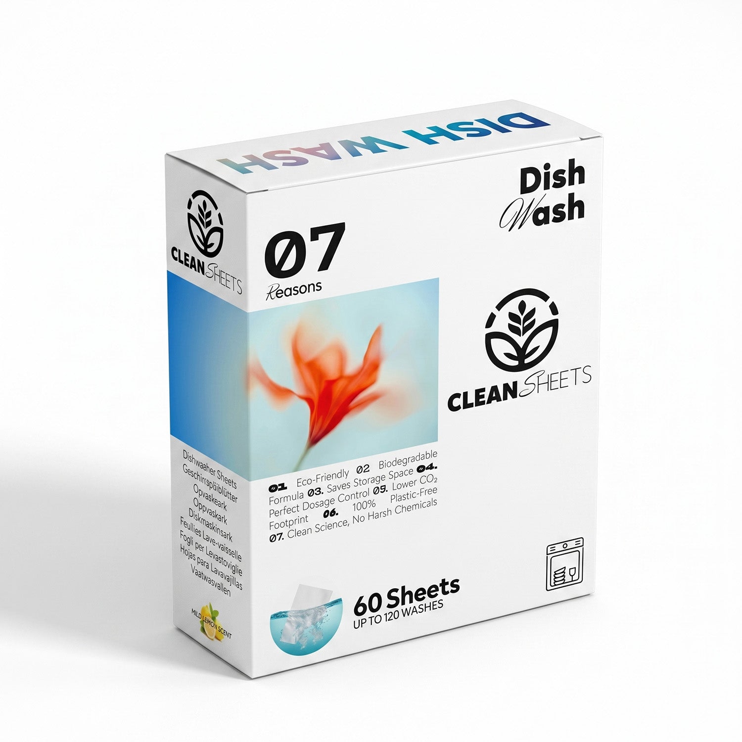 Dishwasher Sheets - Soap for washing dishes