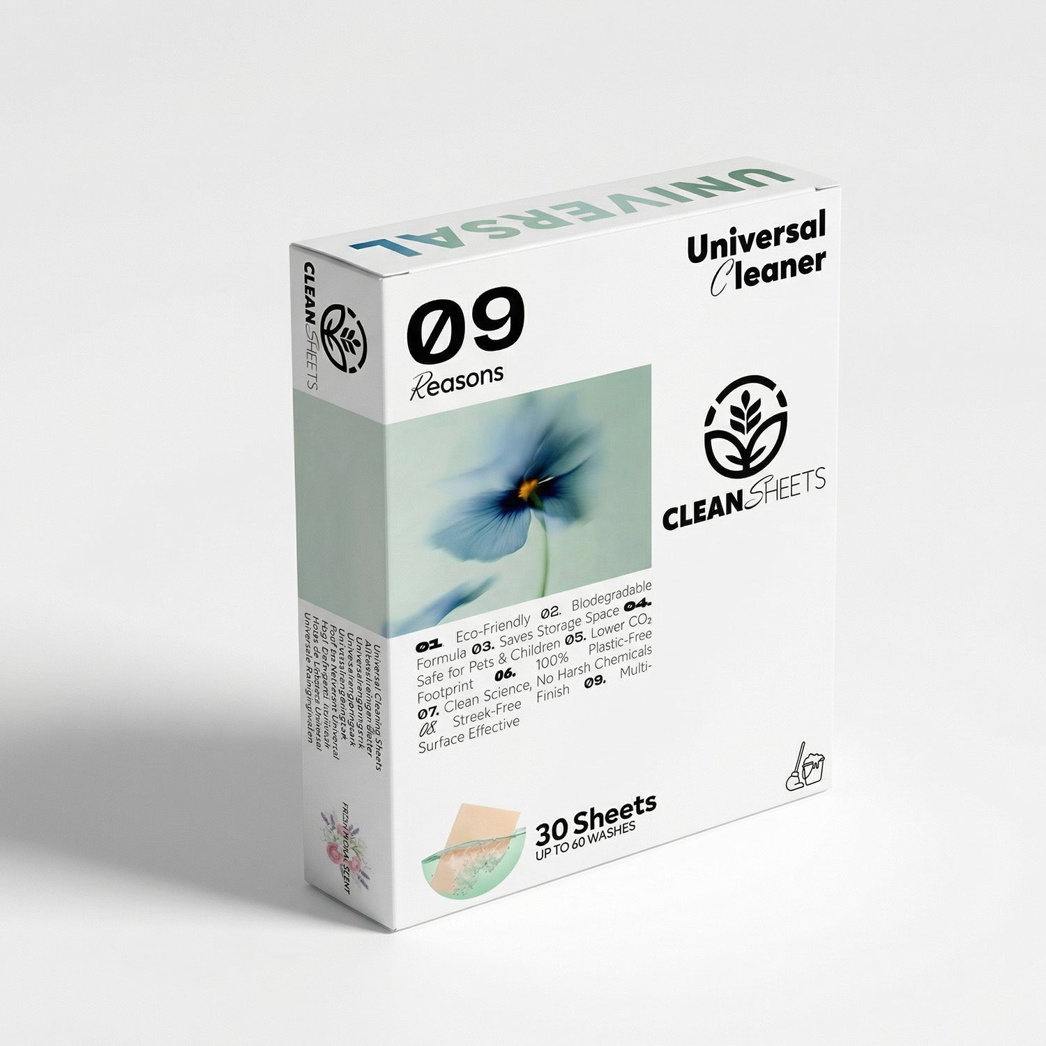Universal and floor cleaning sheets