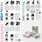 How to use cleaning sheets for laundry, dishwashing and universal and floor - Clean Sheets